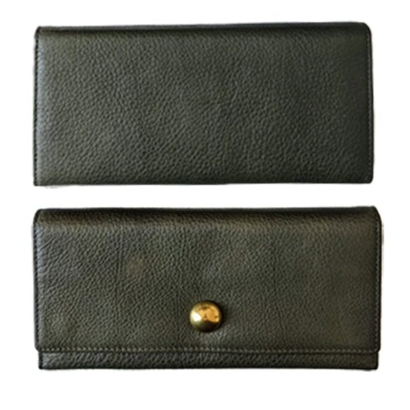 Osgoode Marley Leather Women's Long Wallet with Brass Snap New - Picture 8 of 13